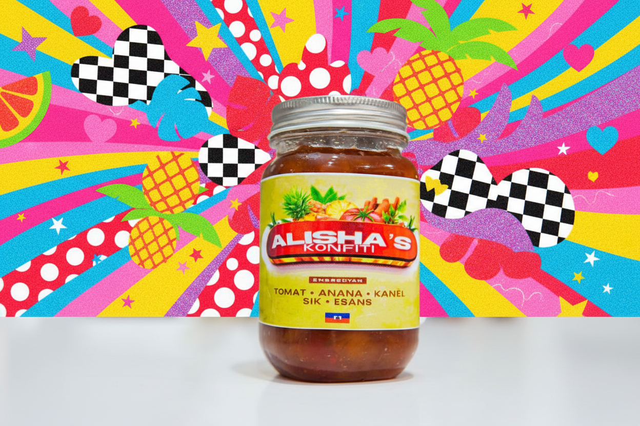 Alisha's Konfiti with kitsch background